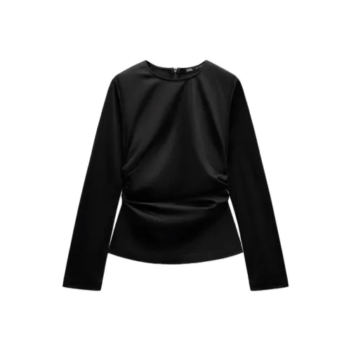 ZARA Trf Черные Женские Рубашки