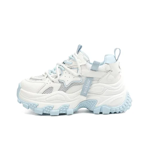 BOERDIQI Дышащий Легкий Увеличение Высоты Кроссовки с Толстой Подошвой Женские