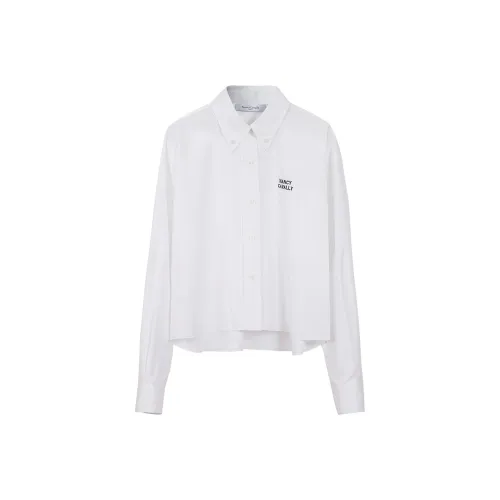 NancyCavally Рубашка Женская Белая