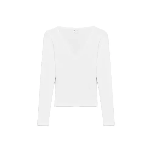 ARITZIA Т-рубашка с оборванным рукавом женская белый белый