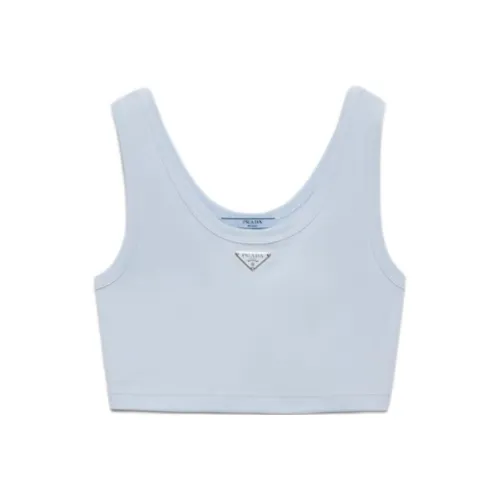 PRADA Майка Женская Небесно-Синий
