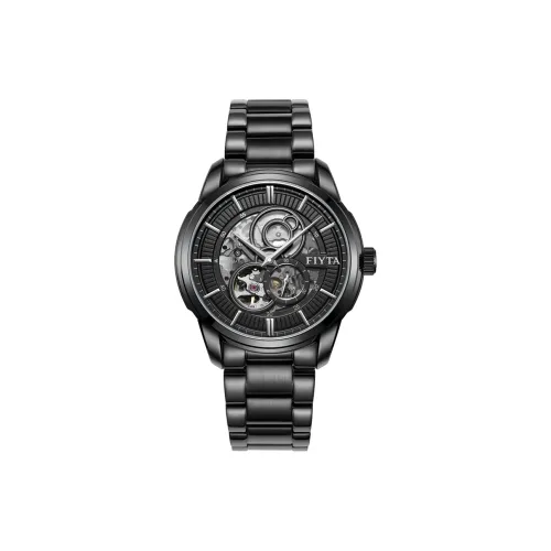 FIYTA Photographer Collection Автоматический Механический Механизм Нержавеющая Сталь Ремешок Часы Мужские Черный Циферблат