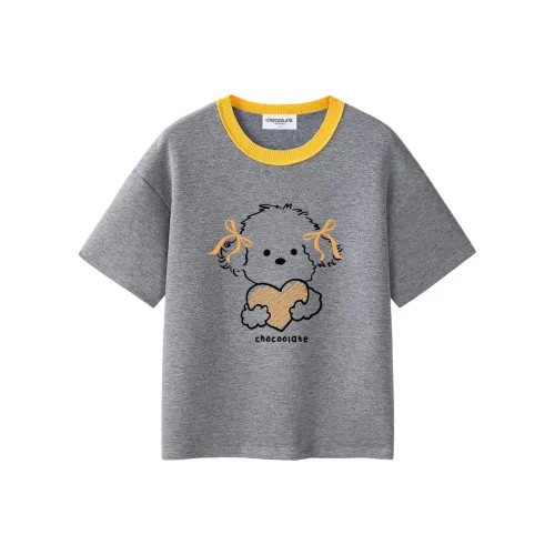 CHOCOOLATE T Рубашка Женская Серого цвета