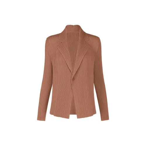 ISSEY MIYAKE Куртки и Пальто Женские Лист Коричневый