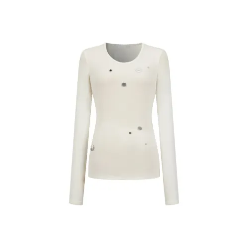 Three Quarters Белый Женские T-рубашки