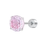 Серьги-гвоздики "Фуксия Градиентный Фейерверк" [Один]