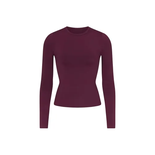 SKIMS T-Shirt Женская Deep Berry