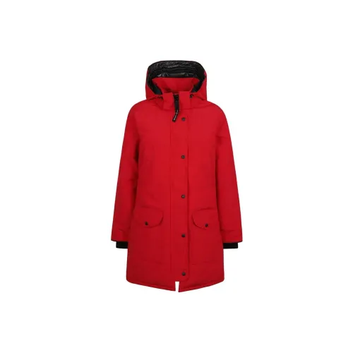 Canada Goose пуховик PARKA пальто женские красный
