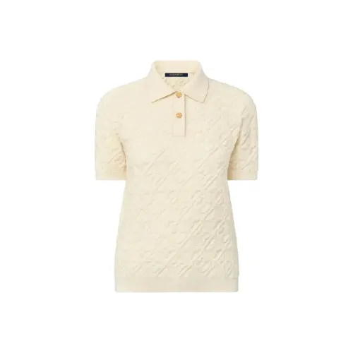 LOUIS VUITTON FW24 Поло Женское Бежевый Желтый