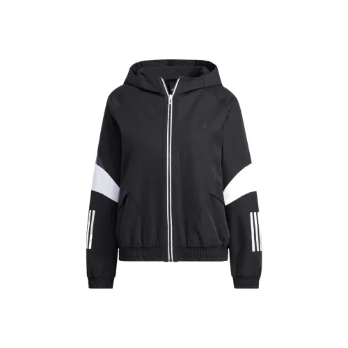 Adidas Ткани вязаные Куртка Женские Черный