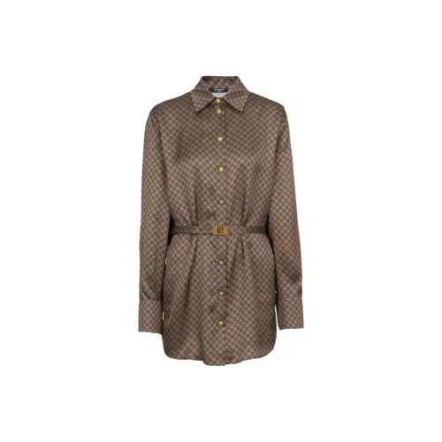 BALMAIN Коричневый · Женские Рубашки