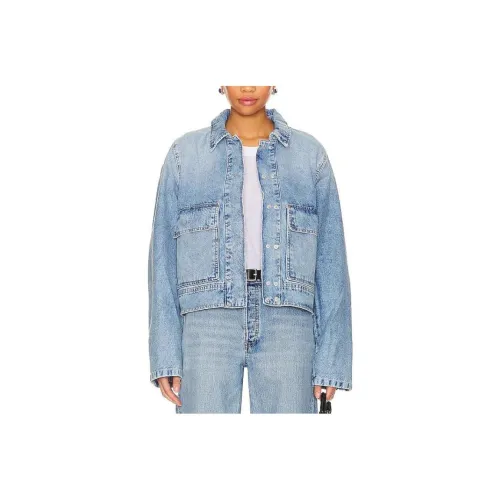 FREE PEOPLE Куртки и Пальто Женские Синие