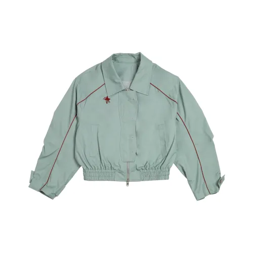 JIKOO Куртки Пальто Женские Зеленый