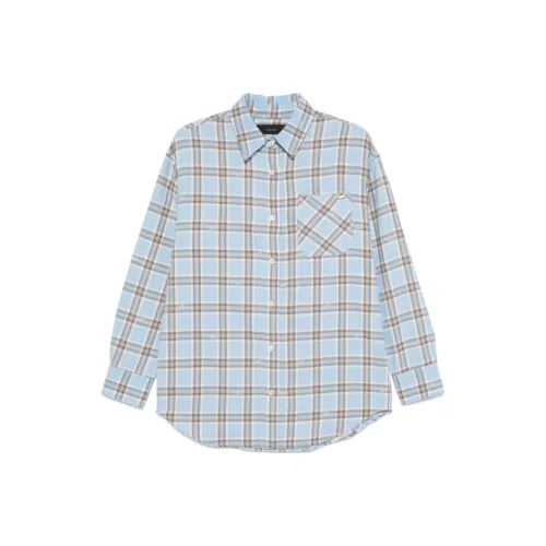 AMIRI FW24 Рубашка Женская Светло-Синяя