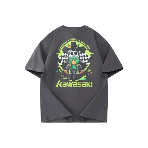 Kawasaki x Alger Wei T-Shirt Унисекс Темно-серый