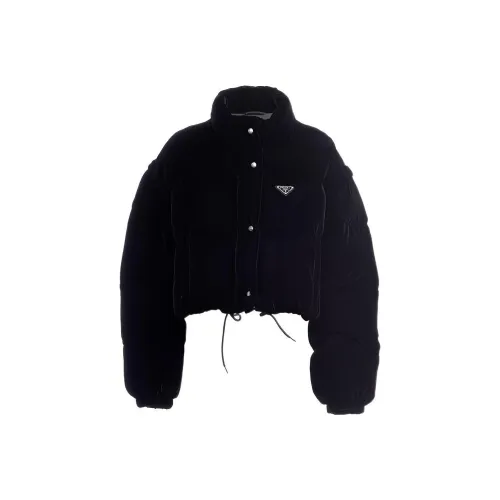 PRADA Пуховик Зимний Женский Черный