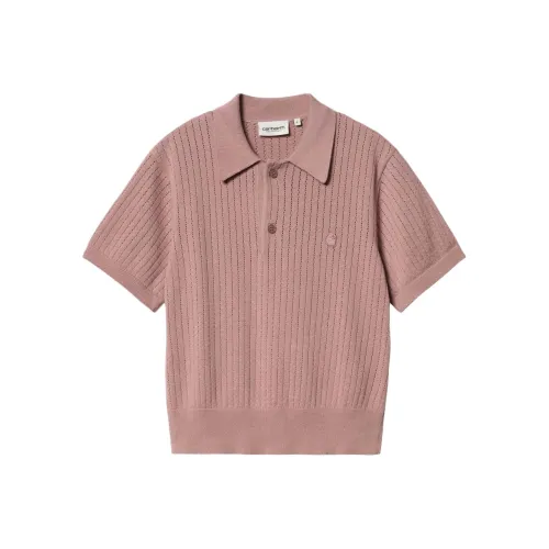 Carhartt WIP Collaboration FW24 Темно-фиолетово-красный Женские Поло