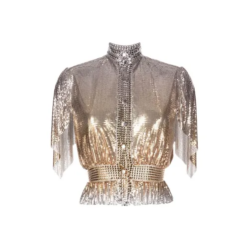 Paco Rabanne Рубашка Женская Золотая