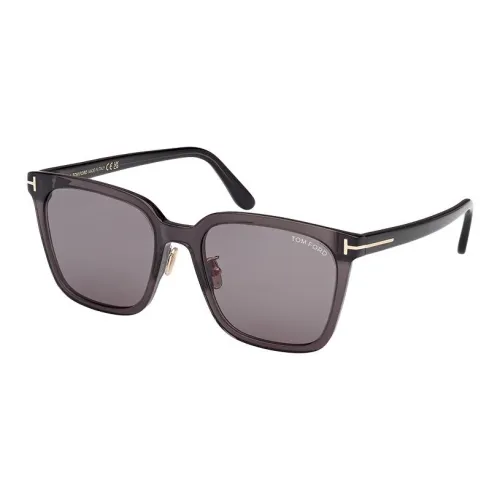 TF Пластиковая оправа Квадратные Солнцезащитные очки Унисекс Серые