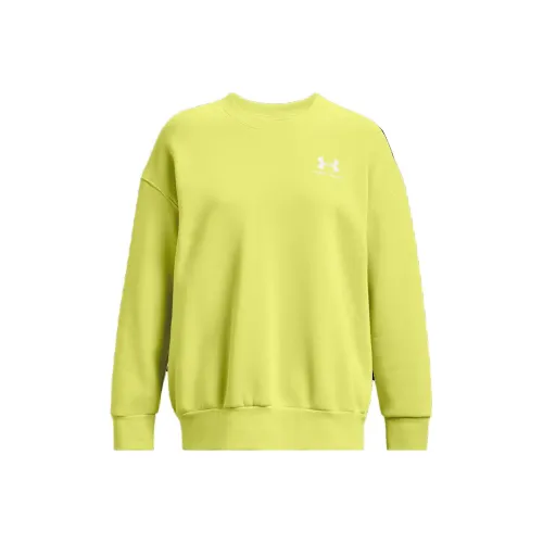 Under Armour ESSENTIAL SWEATSHIRT Женские Лаймовый Желтый Зеленый