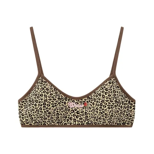 CHUU Майка Женская Леопардовый принт Кофейный