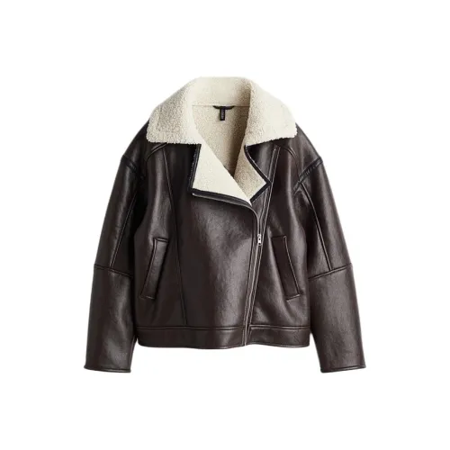 H&M Темно-кофейные Женские Куртки