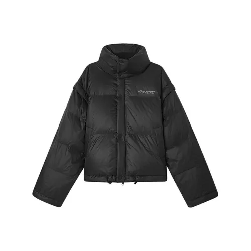Discovery EXPEDITION Однотонный Воротник-стойка Пуховик Женские