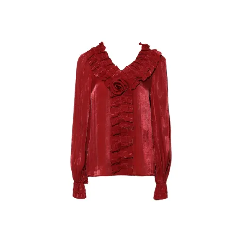 DPLAY Анкора Красный Женские Рубашки