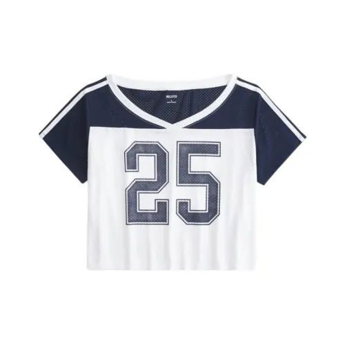 Hollister T-Shirt Женская Морской Синий