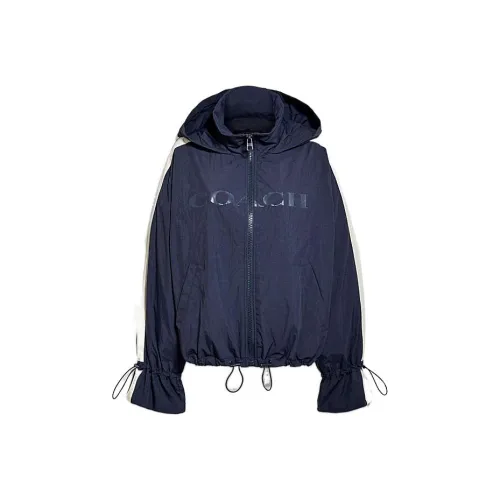 COACH SS22 Куртки и Пальто Женские Морской Синий