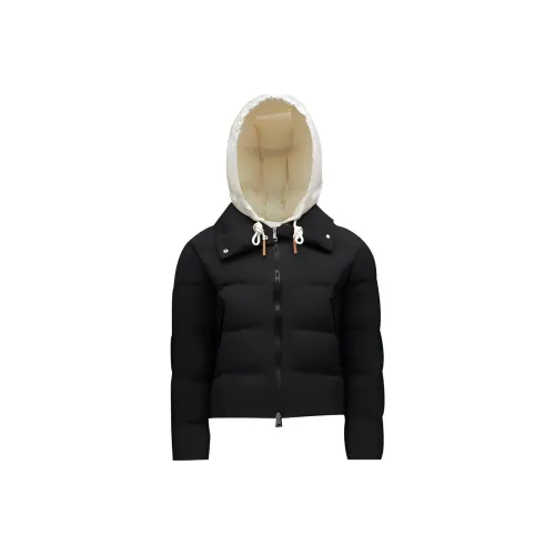 Moncler Colorblock С капюшоном Пуховая куртка Женская Черная