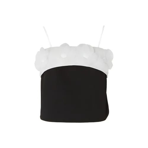 CatPunch Топ на бретелях Женский Черный Белый