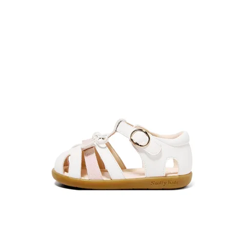 Snoffy Slip-resistant и дышащие детские сандалии MILAN Белый Розовый для детей