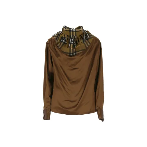 Burberry Рубашка Женская Светло-Коричневая