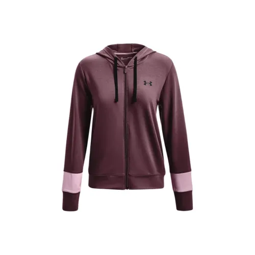 Under Armour Rival Махровый Куртки Пальто Женские Misty Туманный пурпурный