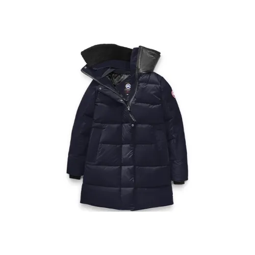 Canada Goose Altona Series Женские пуховики темно-синего цвета