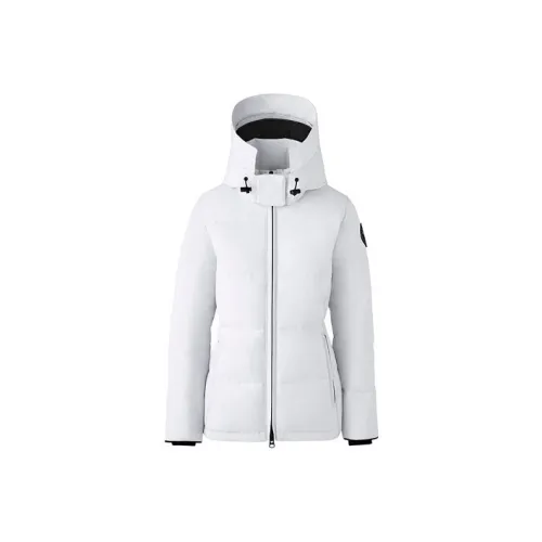 Canada Goose Black Logo Chelsea Collection Пуховик PARKA Пальто Женские Beichen Белый