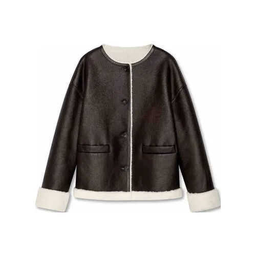 DKNY FW24 Куртки и Пальто Женские Темно-Кофейный