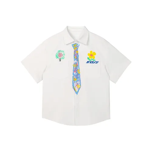 SOIE Белая унисекс рубашка