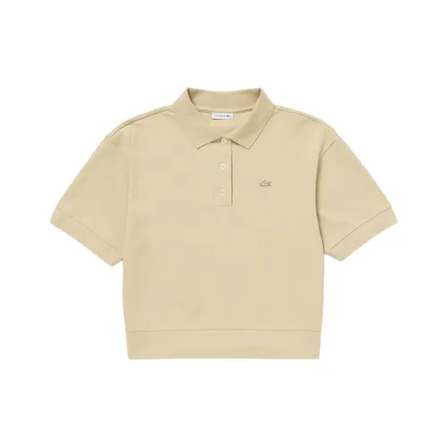 LACOSTE Поло Женское Бежевое