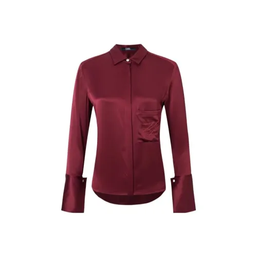 Karl Lagerfeld Рубашка Женская Бордовая