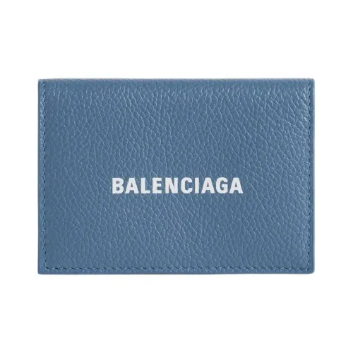 Balenciaga Cash Cow Кожа Кошелек Мини Мужской Синий