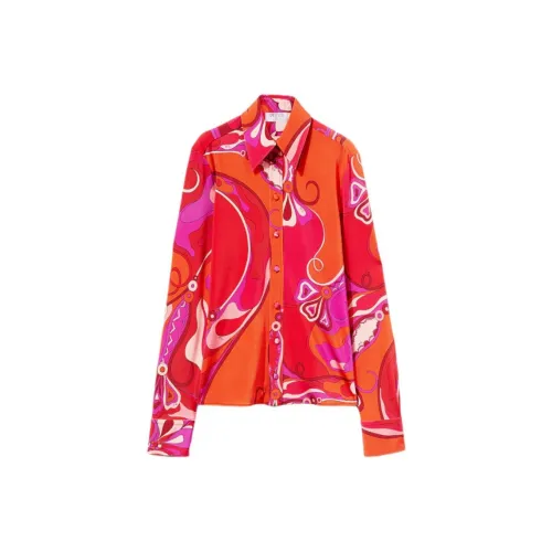 EMILIO PUCCI Женские рубашки красного цвета