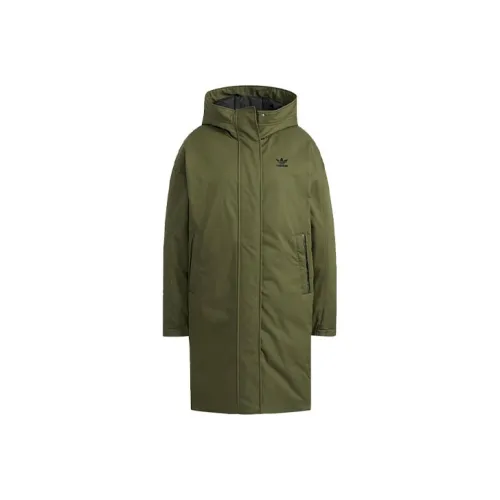 Adidas Originals Пуховик Зимний Женский Зеленый