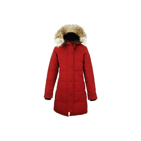 Canada Goose Shelburne Series Пуховик PARKA Пальто Женское Темно-красное
