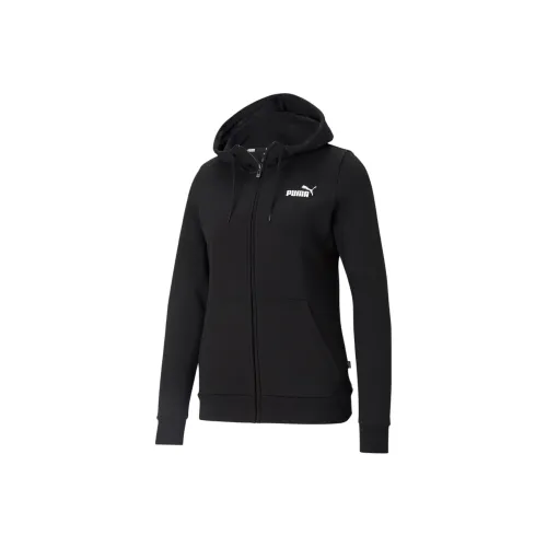 PUMA Essentials Sweat à capuche zippé complet avec fermeture éclair INTÉGRALE veste à capuche femme noir