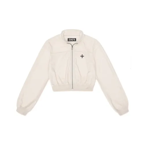 SMFK Белый Велюр Женские Куртки