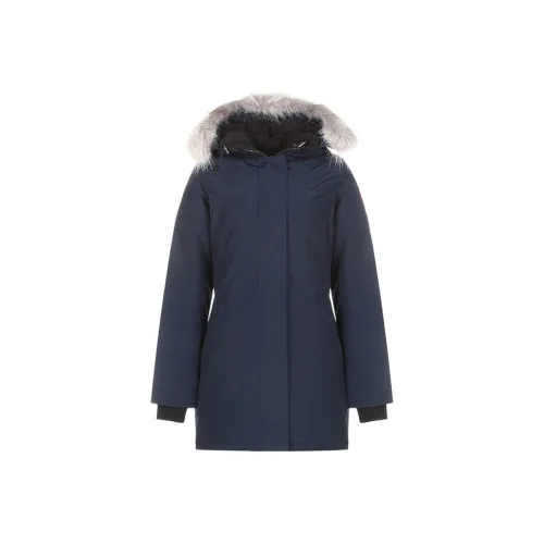 Canada Goose Морской синий Женские пуховики