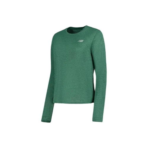 New Balance совместная футболка T Женская Зеленая