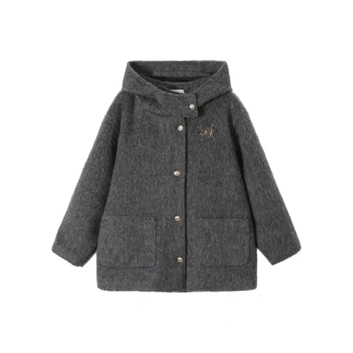 ONE PASS STUDIO Куртки и Пальто Женские Темно-Серый